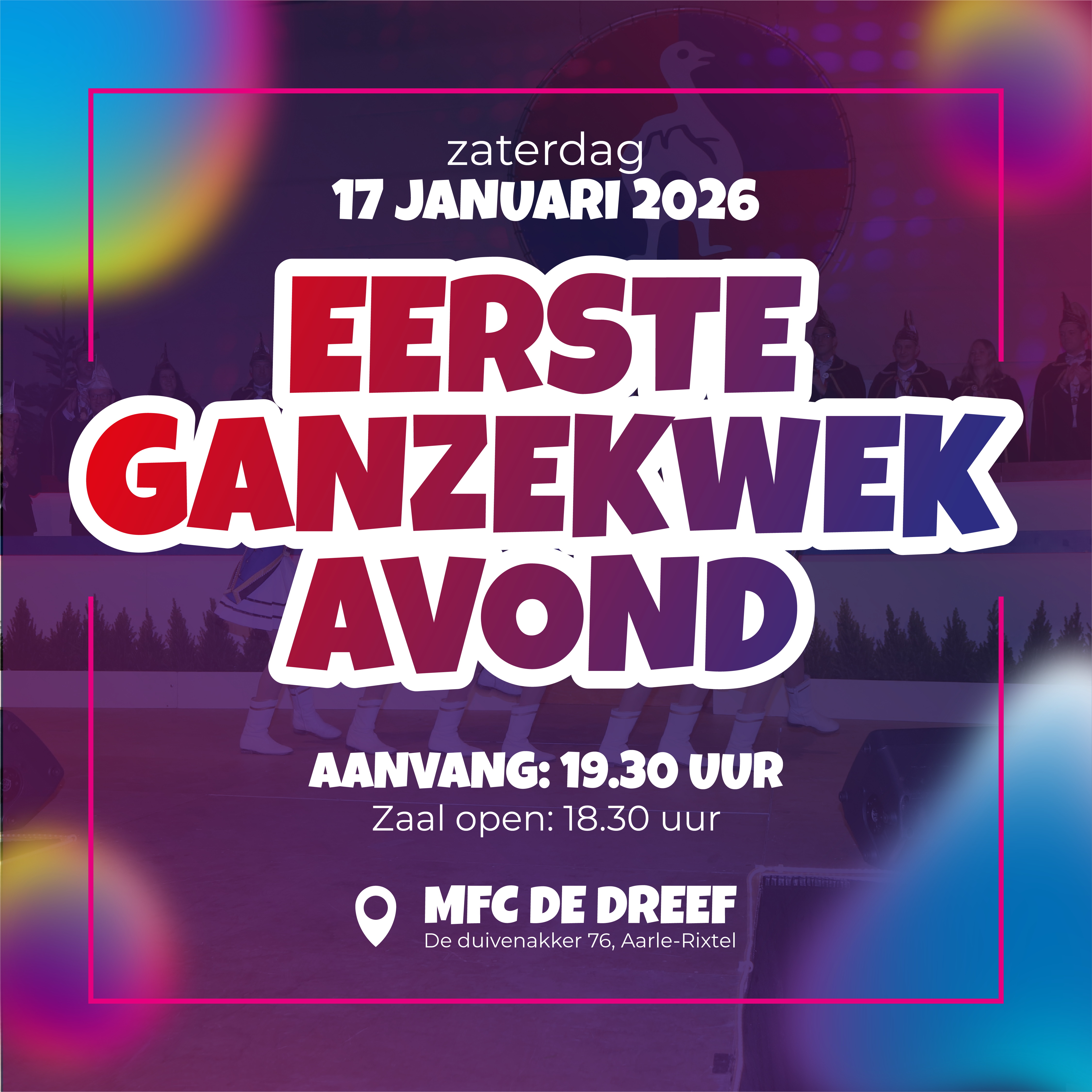Ticket 1e Ganzekwekavond
